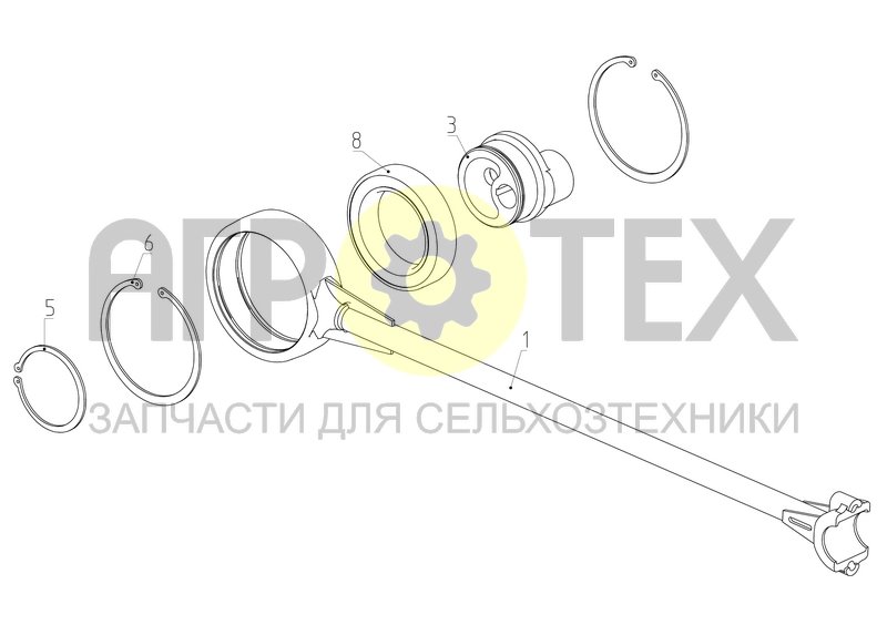 Шатун (РСМ-10Б.01.01.240) (№1 на схеме)